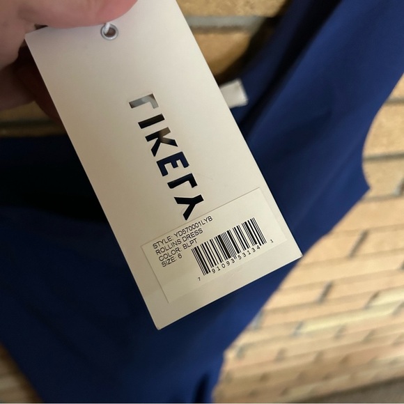 NWT LIKELY Rollins One Shoulder Ruffle Hem Ponte Dress Size 6 - Picture 4 of 6